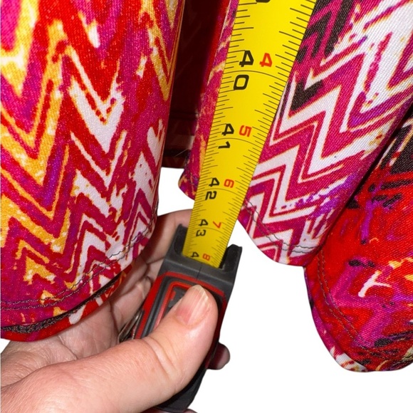 Olivia Matthews Chevron Print Maxi Dress – Size PXL - Picture 5 of 9